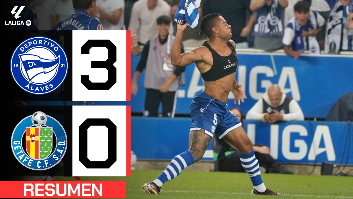 Alavés arrasa al Getafe con un contundente 3-0