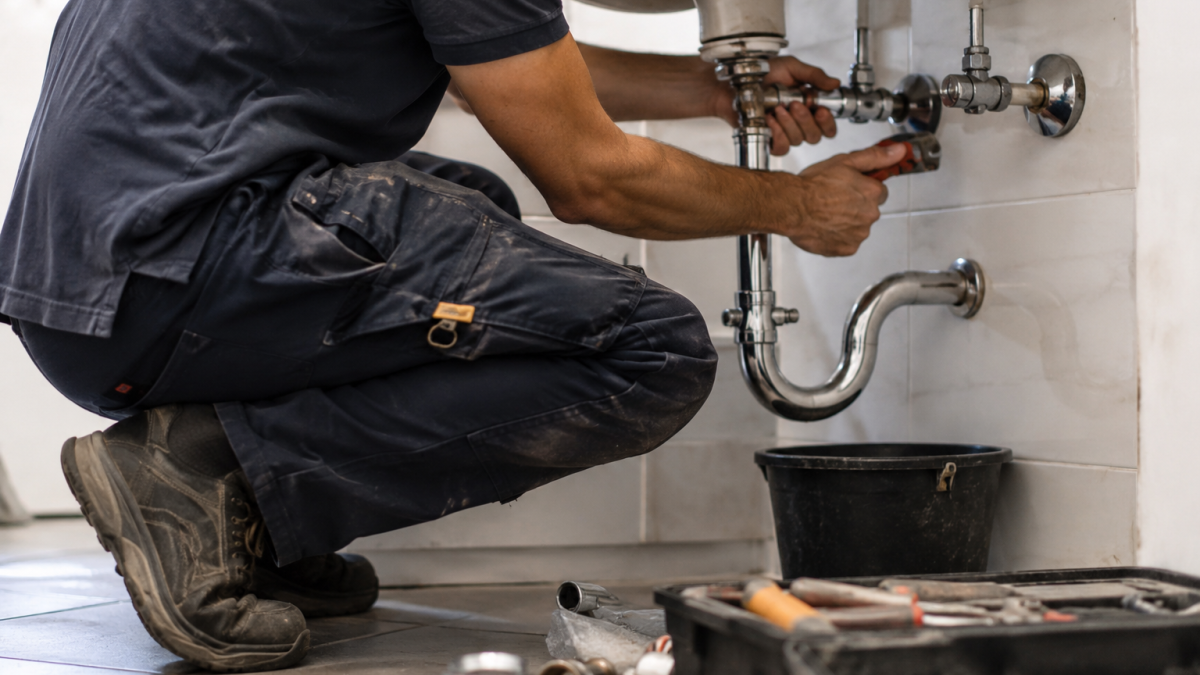 Fontanero italiano in Spagna mostra un lavoro complesso e fattura elevata, evidenziando la domanda crescente per professioni manuali