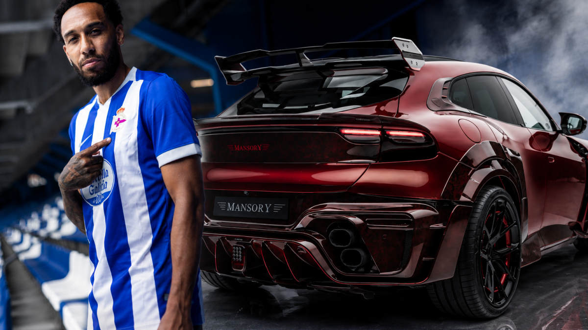 Aubameyang arriva al Deportivo con un Ferrari Purosangue Mansory, auto esclusiva e di design unico