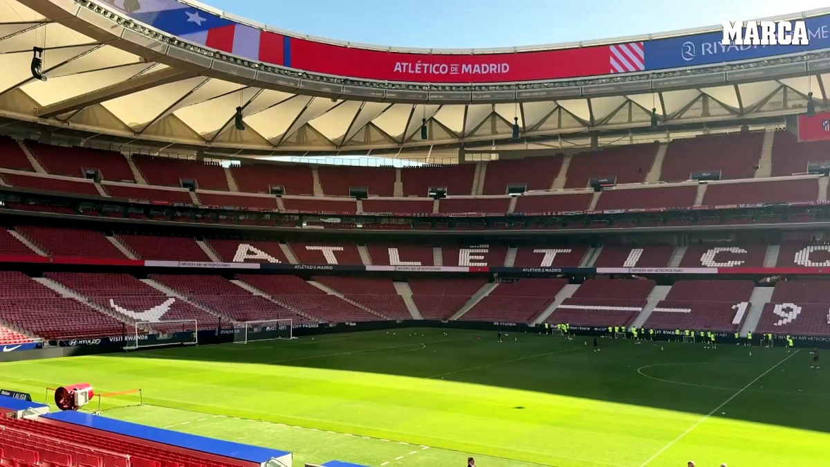 El Atlético prepara el duelo ante el Málaga en ‘casa’