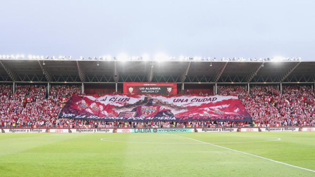El UD Almería Stadium ya juega en la liga de los grandes escenarios
