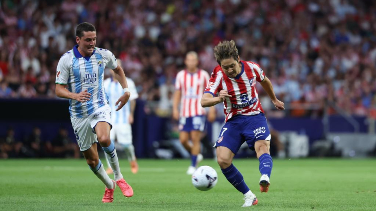 Gol de Kang-In Lee (1-0) en el Atlético de Madrid 2-0 Málaga