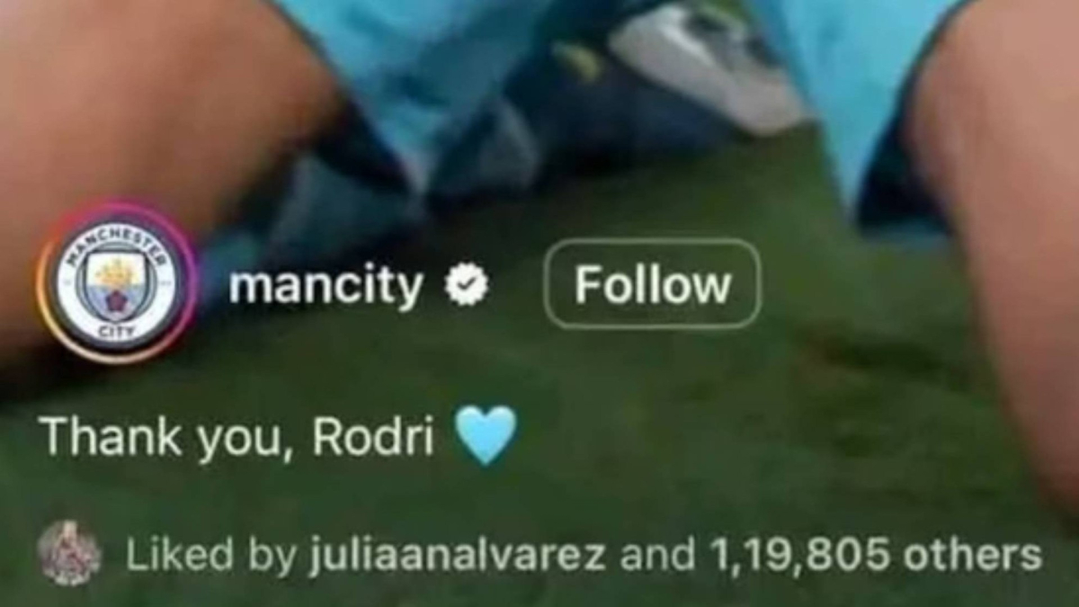 Julián Álvarez e Rodri si scambiano un gesto di gratitudine su Instagram dopo il trasferimento al Barça
