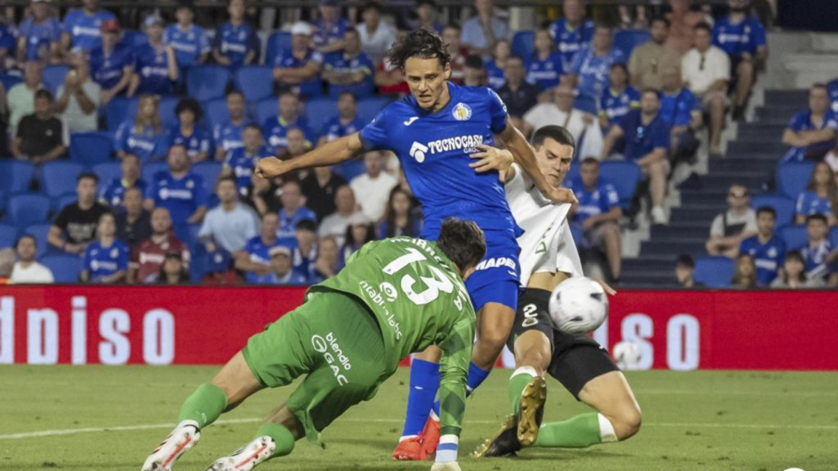 Gol de Enes Ünal (1-0) en el Getafe x-x Racing de Santander