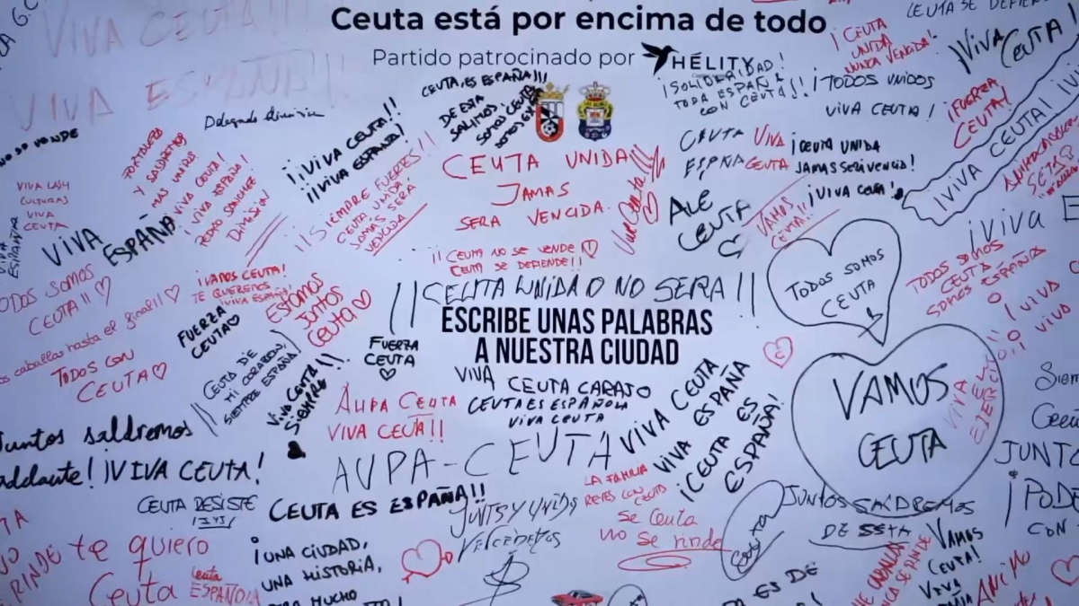 Escribe unas palabras a nuestra ciudad: La iniciativa del AD Ceuta por todo el caos acontecido en la ciudad