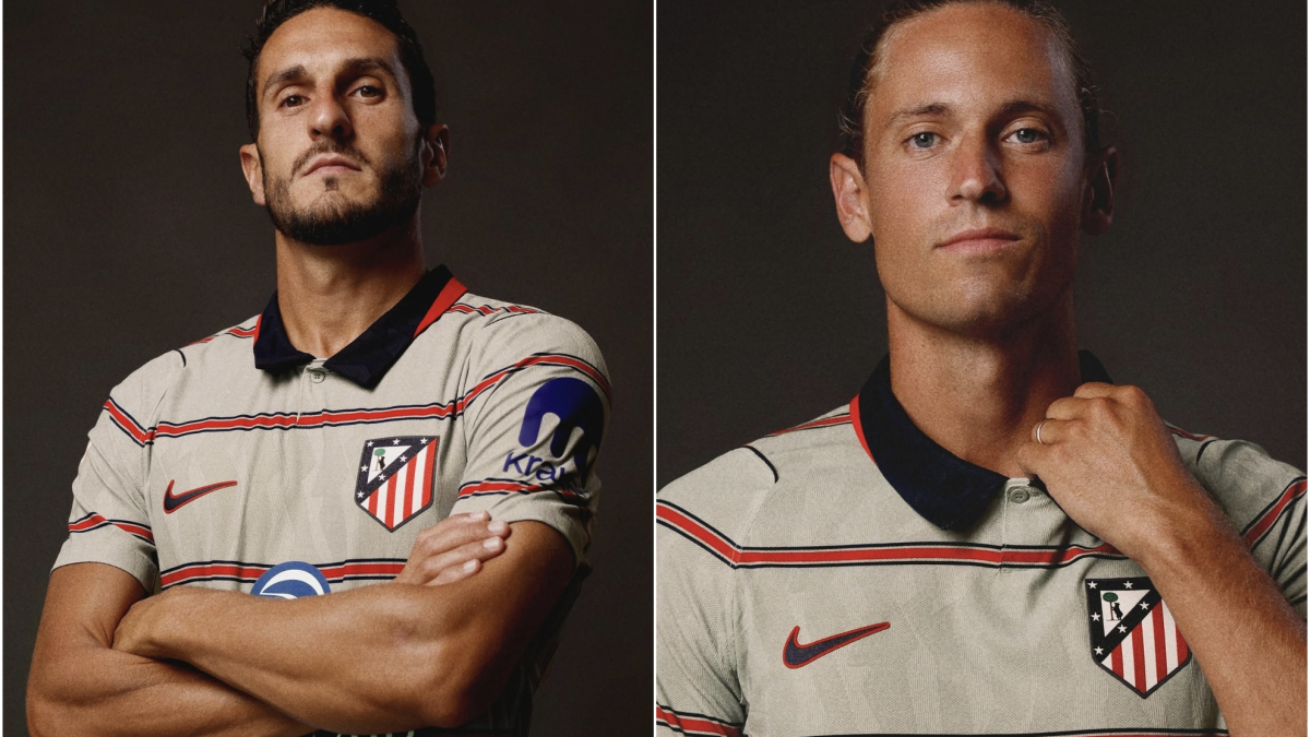 El Atlético de Madrid presenta su tercera equipación de la temporada