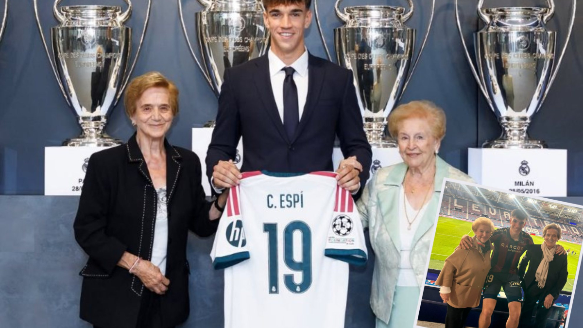 Carlos Espí no se separa de sus abuelas: de la salvación del Levante a la presentación con el Real Madrid