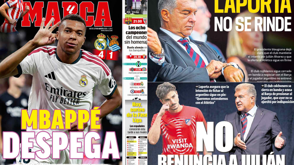 La prensa catalana, unánime: Laporta no se rinde por Julián Alvarez