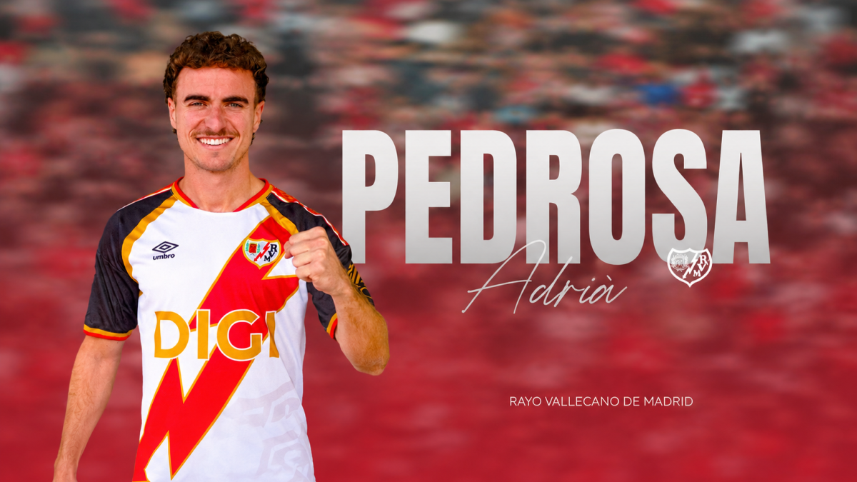 La cesión de Pedrosa al Rayo Vallecano ya es oficial
