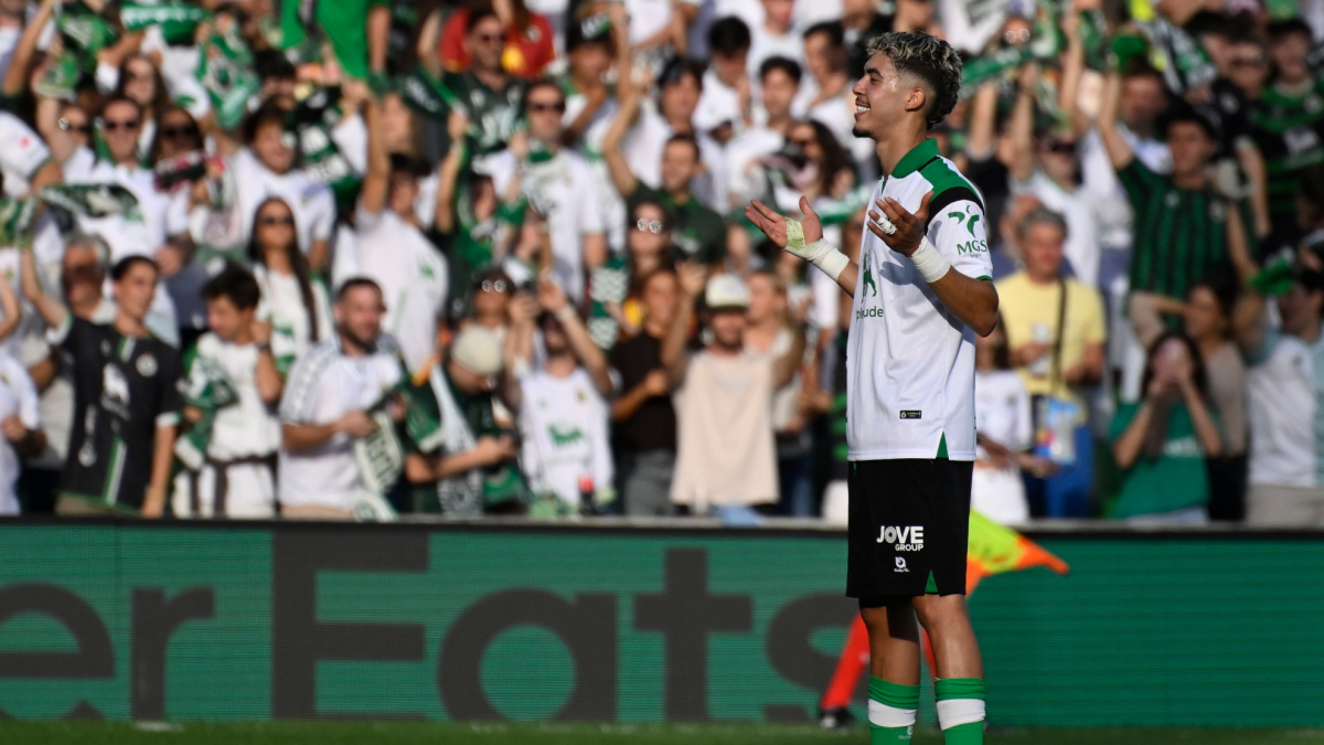 Gol de Yassir Zabirí (2-0) en el Racing de Santander 3-2 Elche CF