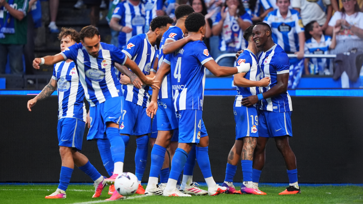 Gol de M. Diakhaby (p.p.) (3-1) en el RC Deportivo 3-1 Valencia