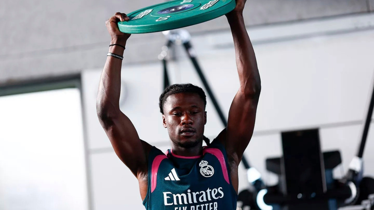 Camavinga in allenamento con il Real Madrid, cerca di rilanciare la sua carriera