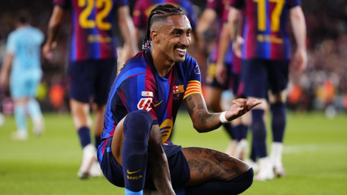 Gol de Raphinha (1-1) en el FC Barcelona 5-2 Rayo Vallecano