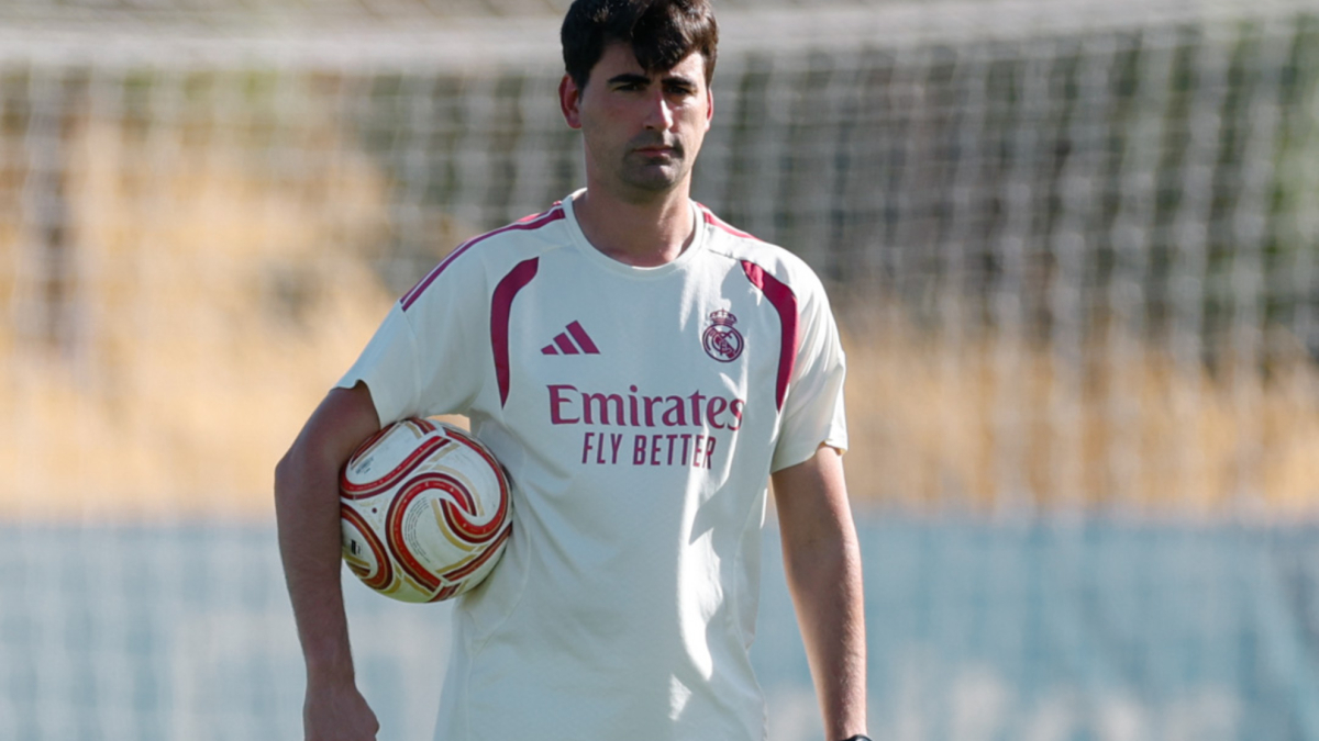 Pau Quesada durante un allenamento al Real Madrid, parla della squadra e del loro stato di forma positivo