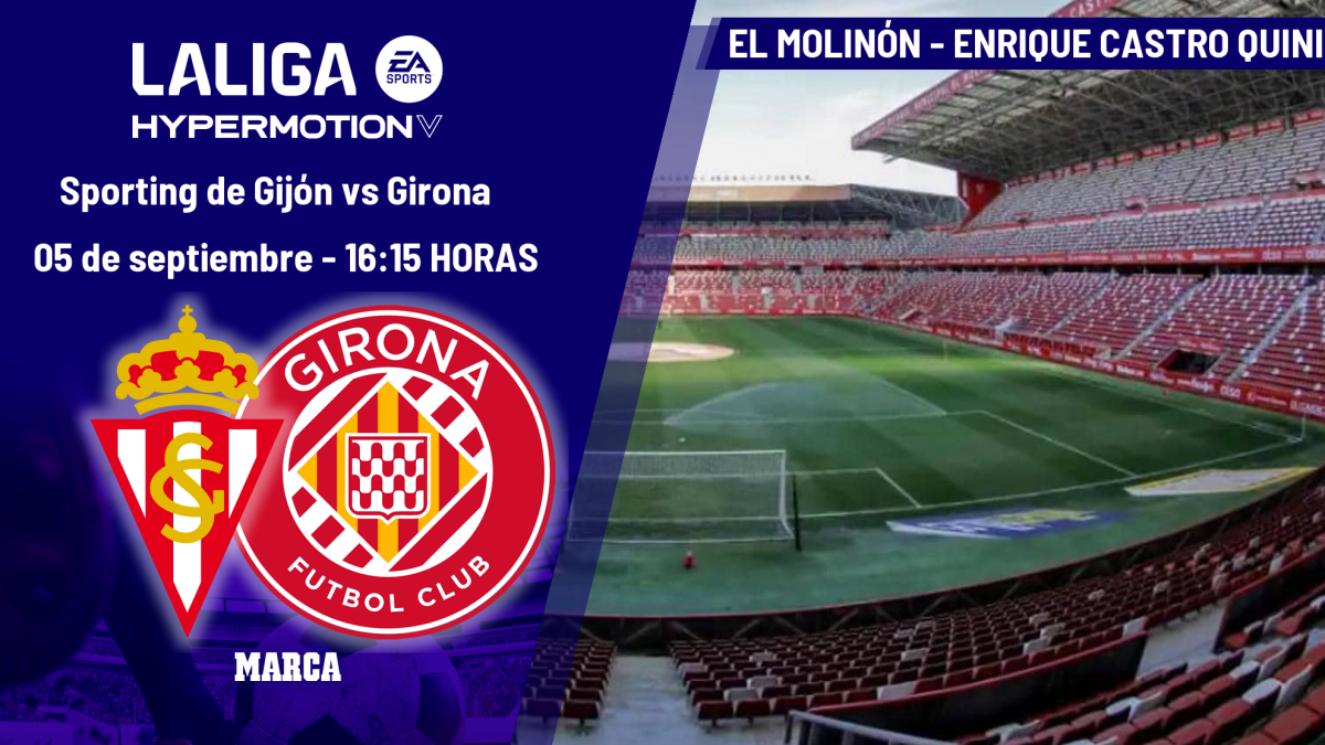 Sporting - Girona: horario, dónde ver hoy en TV y canal del partido de LaLiga Hypermotion