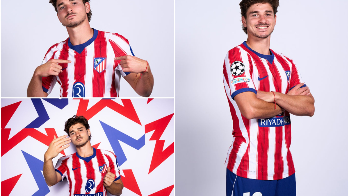 Julián Álvarez ya sonríe… y presume de escudo