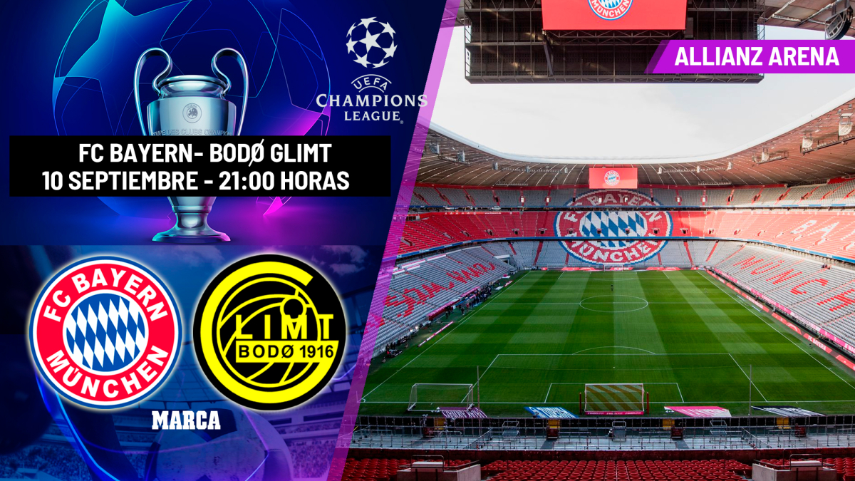 Bayern - Bodo/Glimt: horario y dónde ver hoy en TV el partido de Champions League