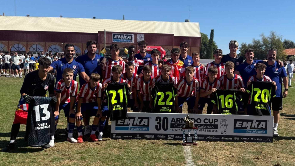 El Infantil A del Atlético se lleva la Arnedo Cup con Luca Villa como máximo goleador del torneo