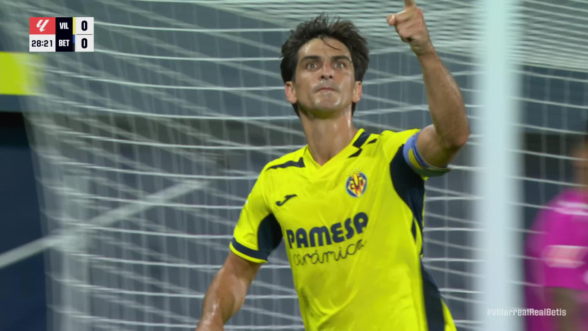 Gol de Gerard Moreno (1-0) en el Villarreal 1-2 Betis