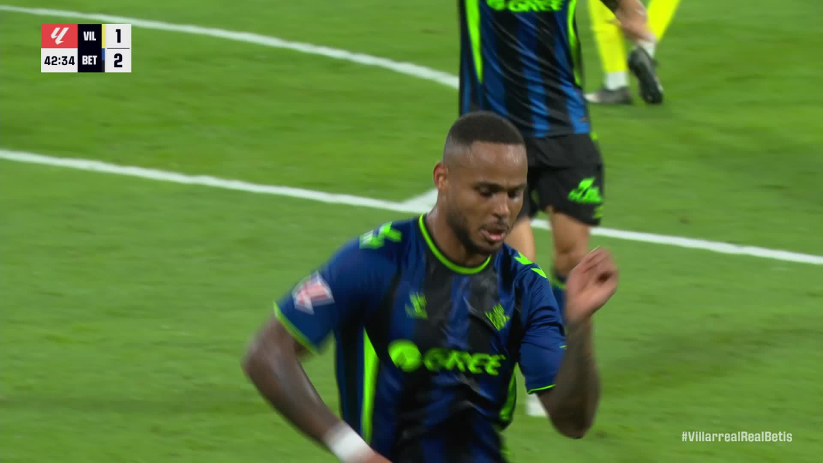 Gol de Natan de Souza (1-2) en el Villarreal 1-2 Betis
