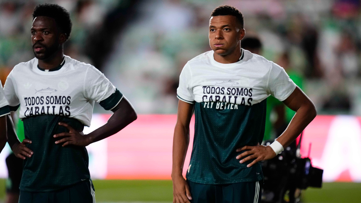 Vini, Mbappé y Konaté no lucieron la camiseta de apoyo a Ceuta