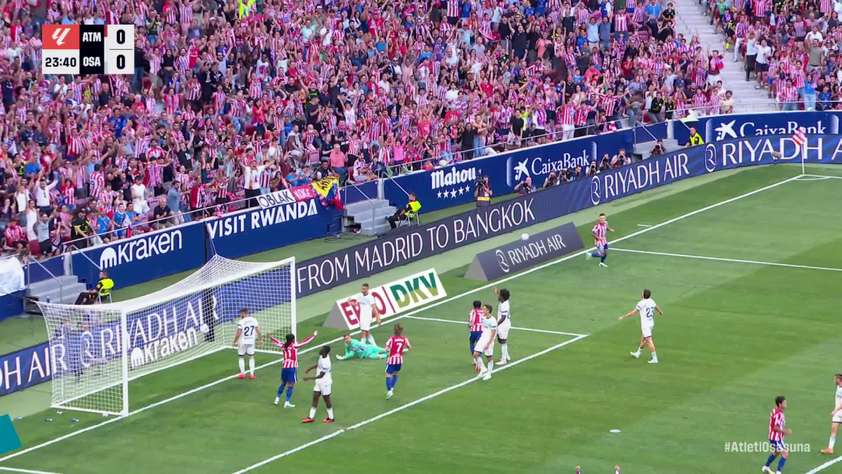 아틀레티코 마드리드 4-0 오사수나, 조나단 데이비드의 골 (1-0)