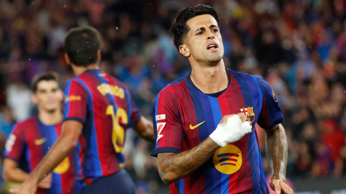 Gol de Cancelo (1-0) en el FC Barcelona 7-2 Racing