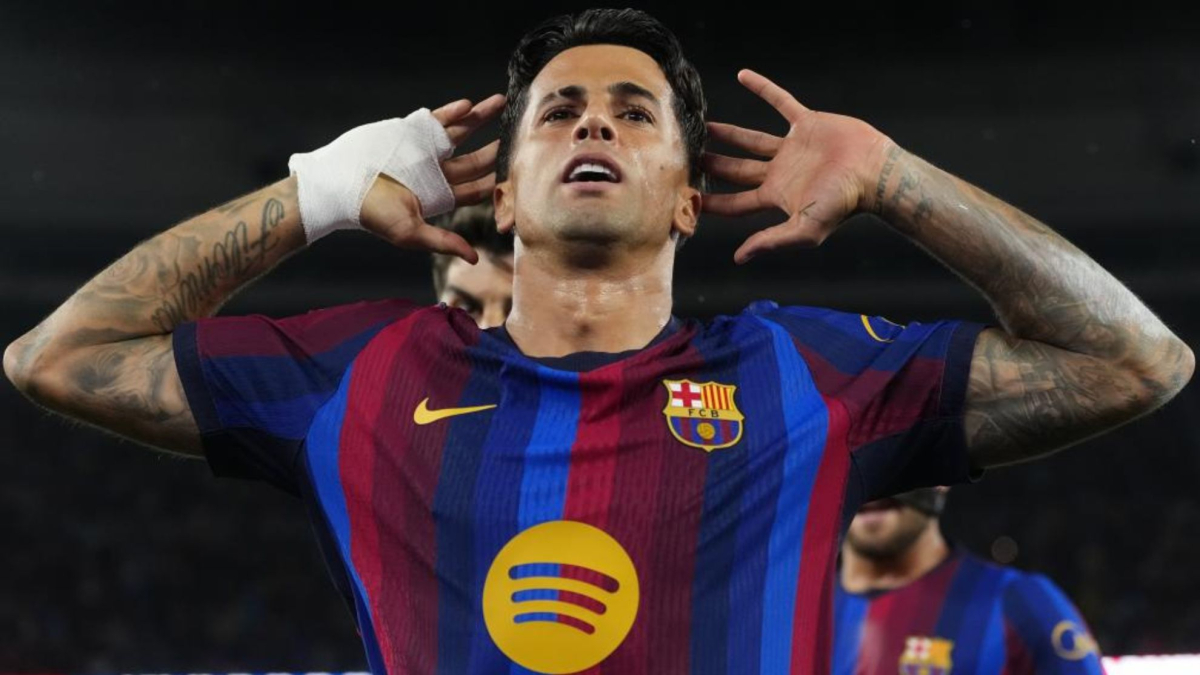 Gol de Cancelo (3-1) en el FC Barcelona 7-2 Racing