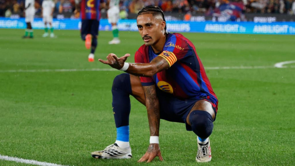 Gol de Raphinha (4-1) en el FC Barcelona 7-2 Racing
