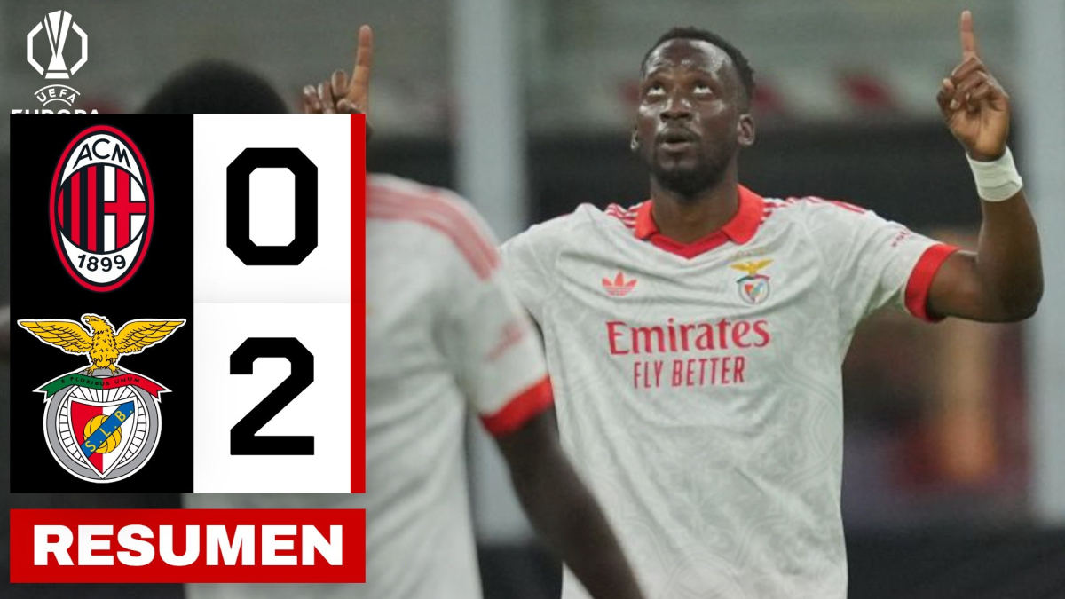 Milan 0-2 Benfica | Resumen
