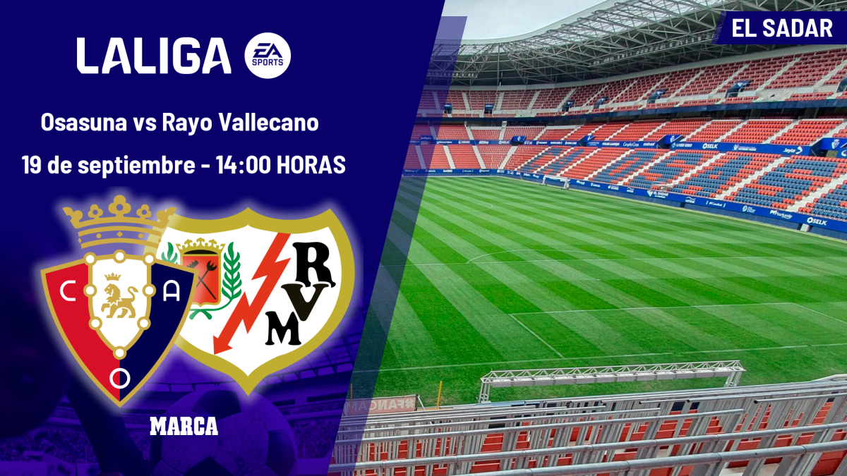 Osasuna - Rayo: horario, dónde ver en TV y canal del partido de LaLiga EA Sports