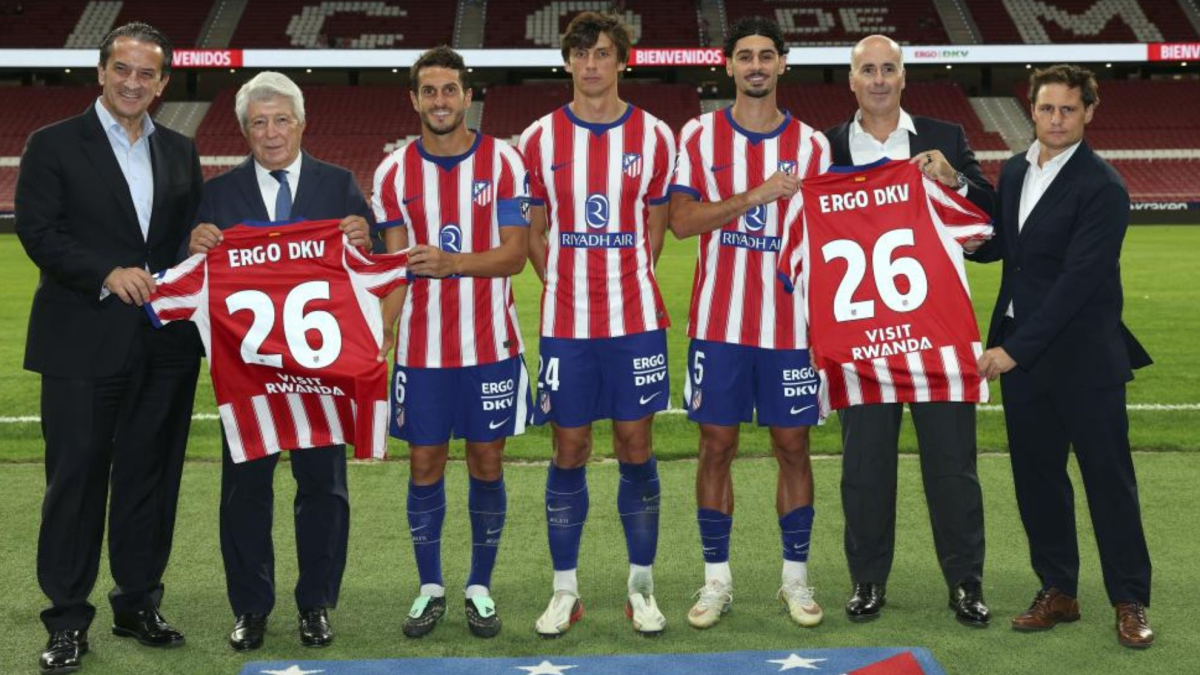 El Atlético sella el compromiso con ERGO | DKV antes del derbi madrileño