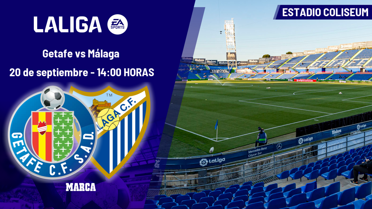 Getafe - Málaga: horario y dónde ver hoy en TV y online el partido de la jornada 7 de LaLiga EA Sports
