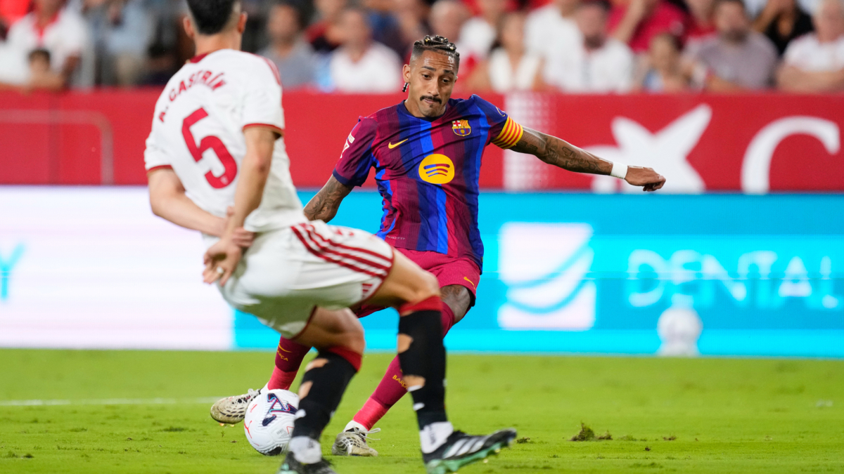 Gol de Raphinha (1-1) en el Sevilla 1-3 Barcelona