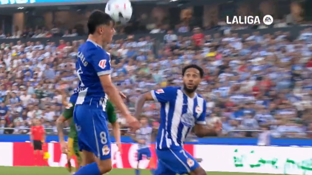 Gol de Villares (1-1) en el Deportivo 1-1 Betis