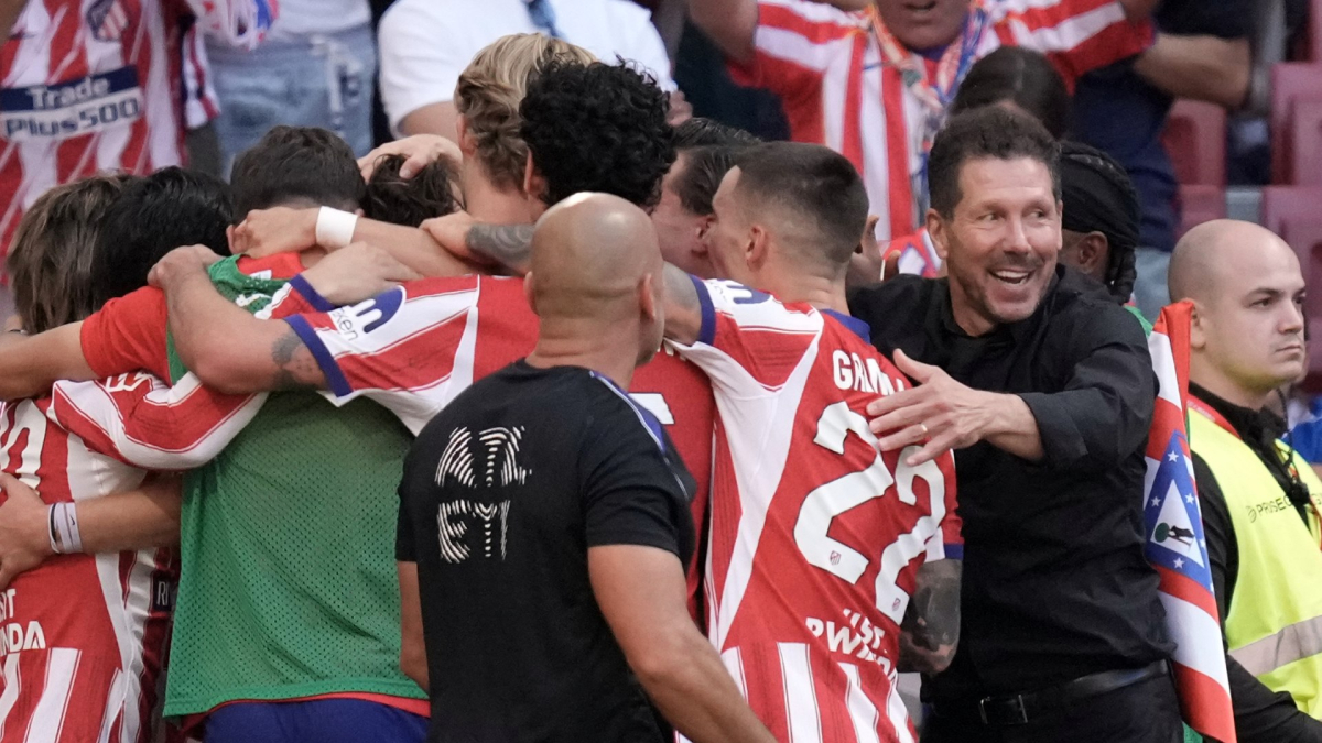  La locura de Simeone tras ganar el derbi 
