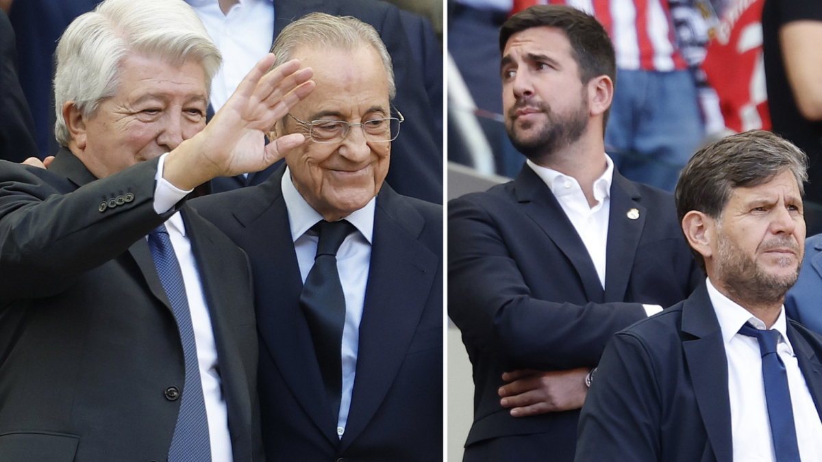  El otro momento que no gustó a Florentino: Riquelme en el palco del Atlético 