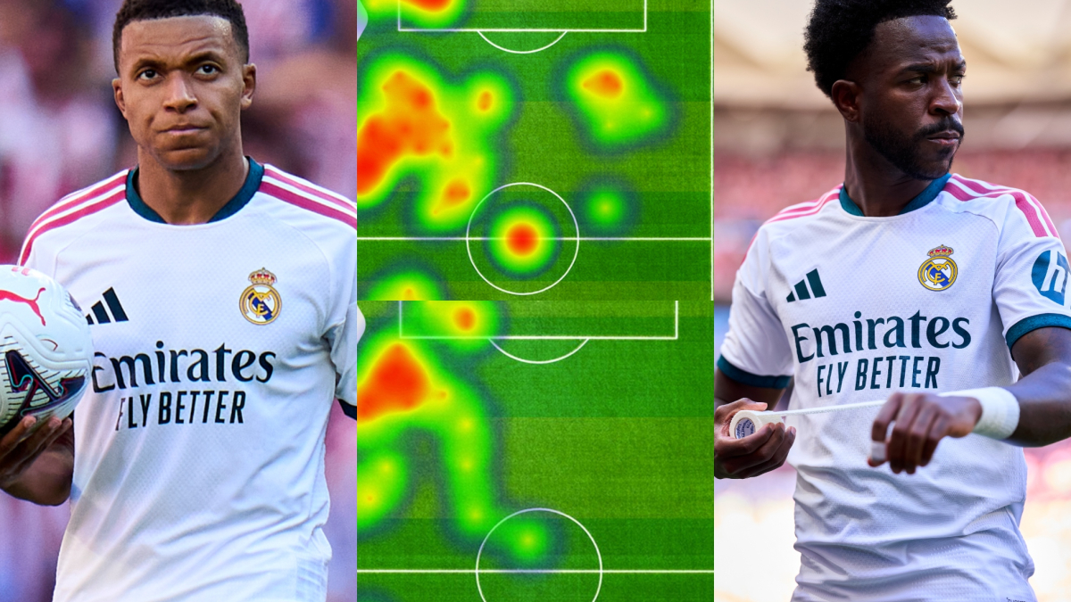  Un problema interminable: el mapa de calor de Vinicius y Mbappé 