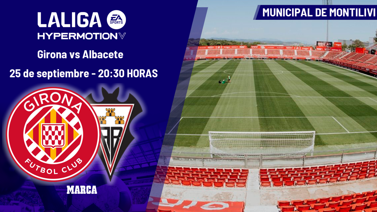 Girona - Albacete: horario, dónde ver en TV y canal del partido de LaLiga Hypermotion