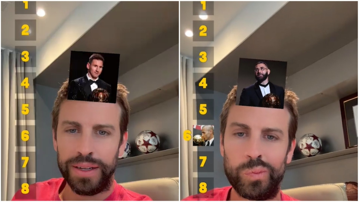 ¡Piqué hace su ranking de históricos de balones de oro!