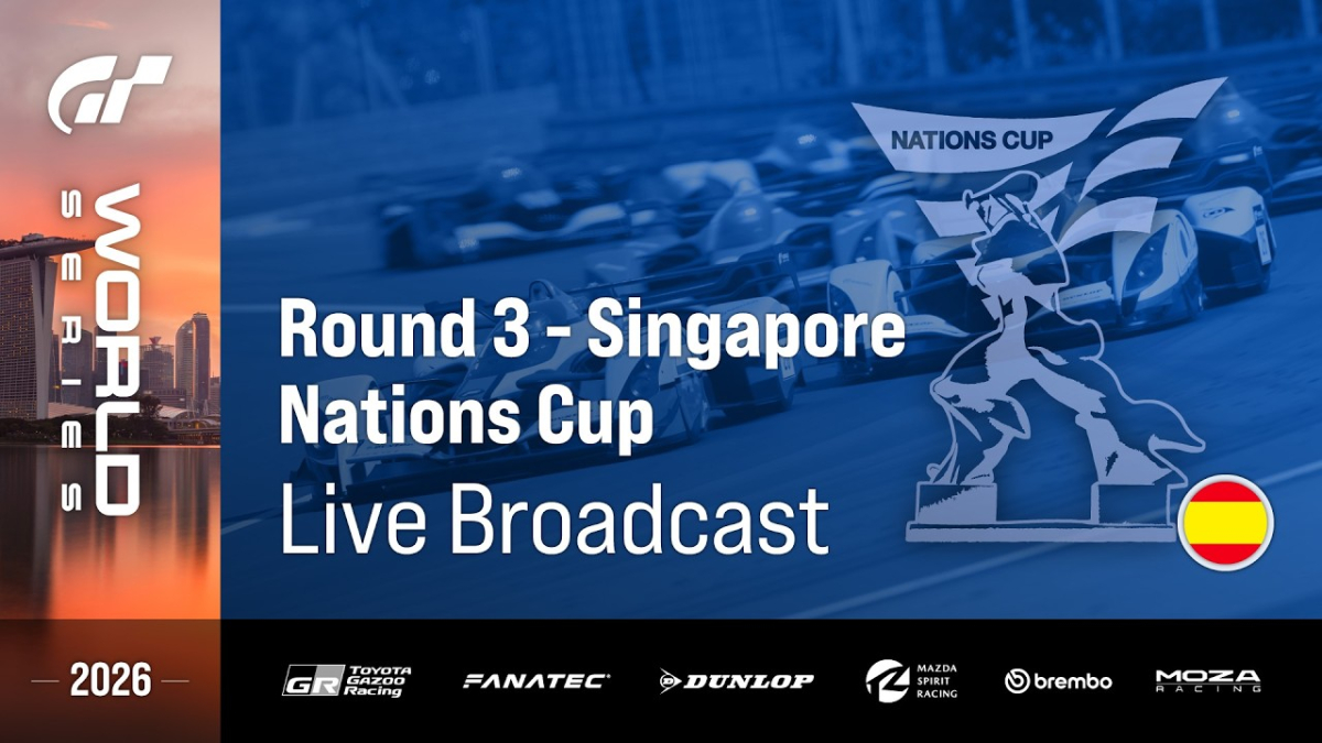 La Nations Cup de la Ronda 3 de las Gran Turismo World Series de Singapur, en directo