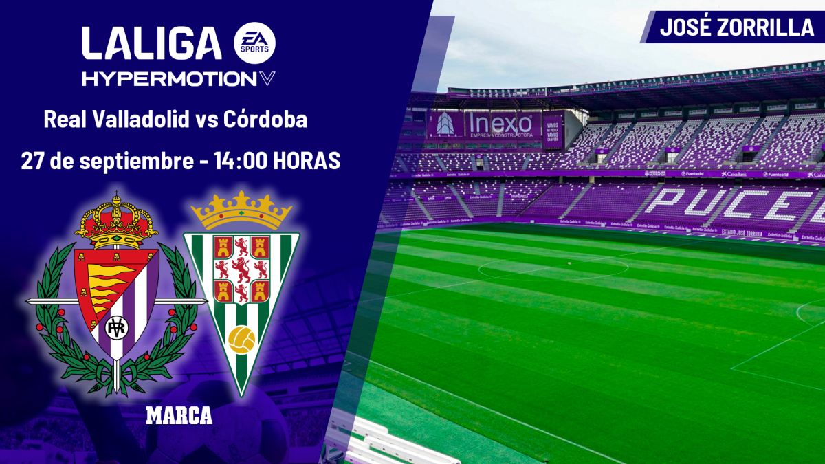 Valladolid - Córdoba: horario, dónde ver en TV y canal del partido de LaLiga Hypermotion
