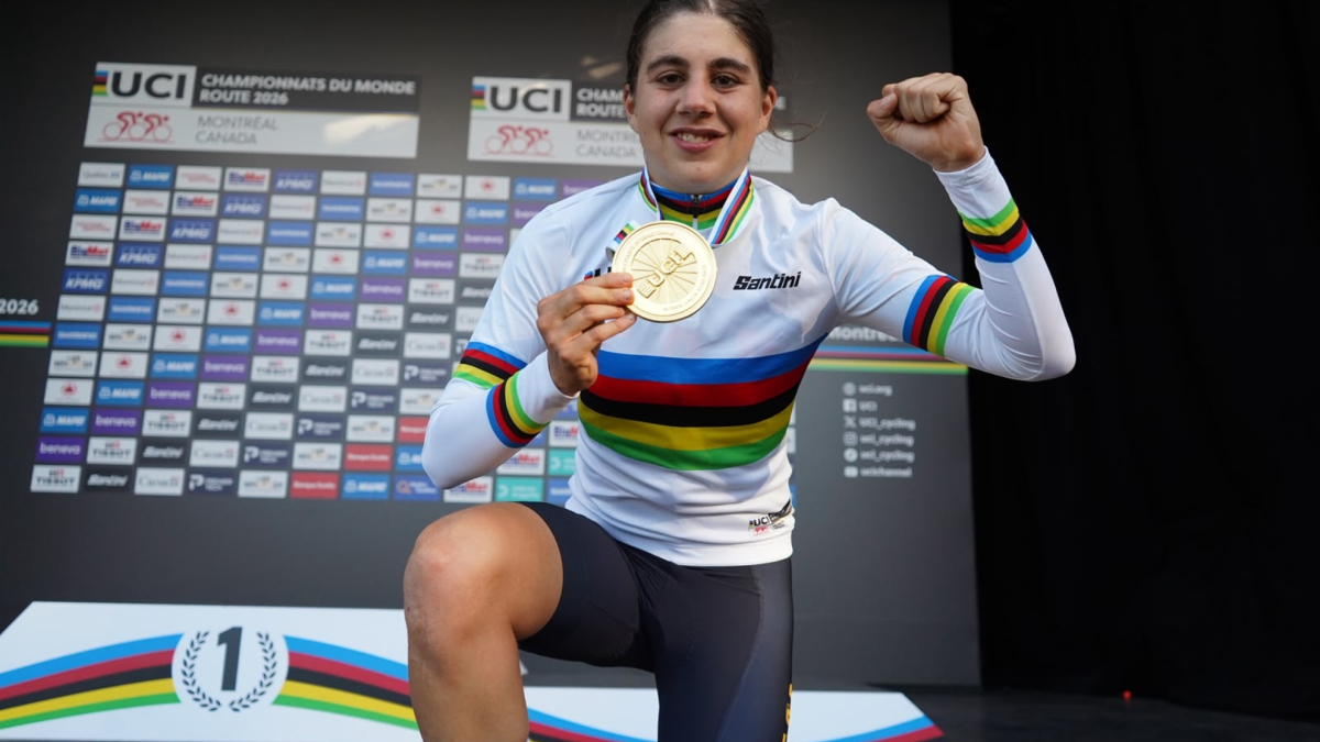 Neira, la nueva reina del ciclismo que estudia Medicina, sueña con Movistar y brilla por su padre:  Una locura 