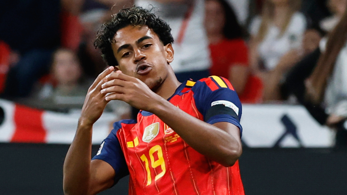 Gol de Lamine Yamal (0-1) en el Inglaterra 2-3 España
