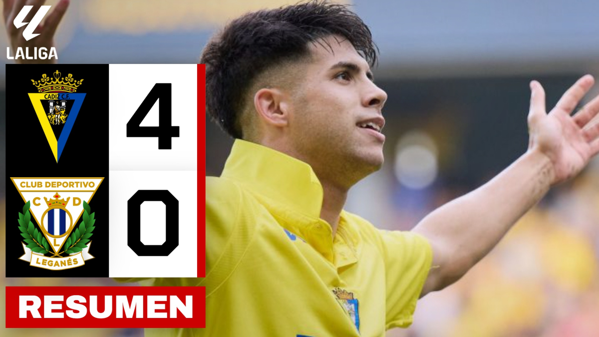 Cádiz 4-0 Leganés | Resumen