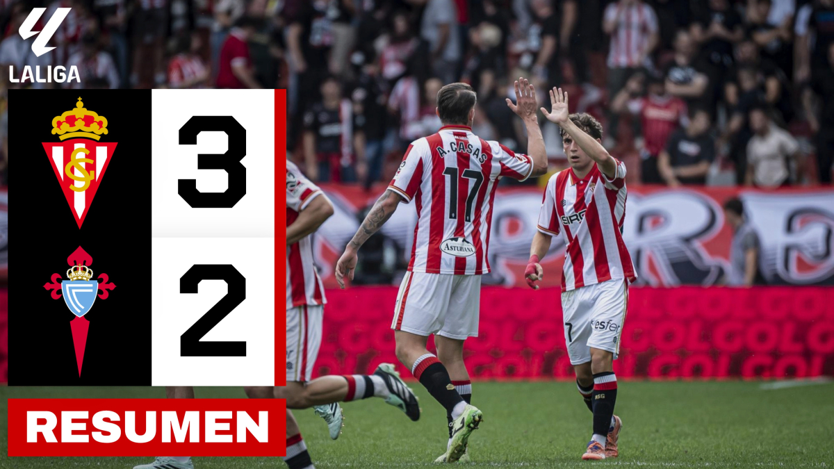 Sporting de Gijón 3-2 Celta Fortuna | Resumen LaLiga Hypermotion