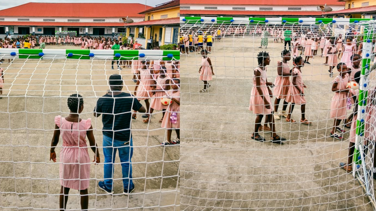 La Fundación Real Betis dona porterías para dos colegios de Bata