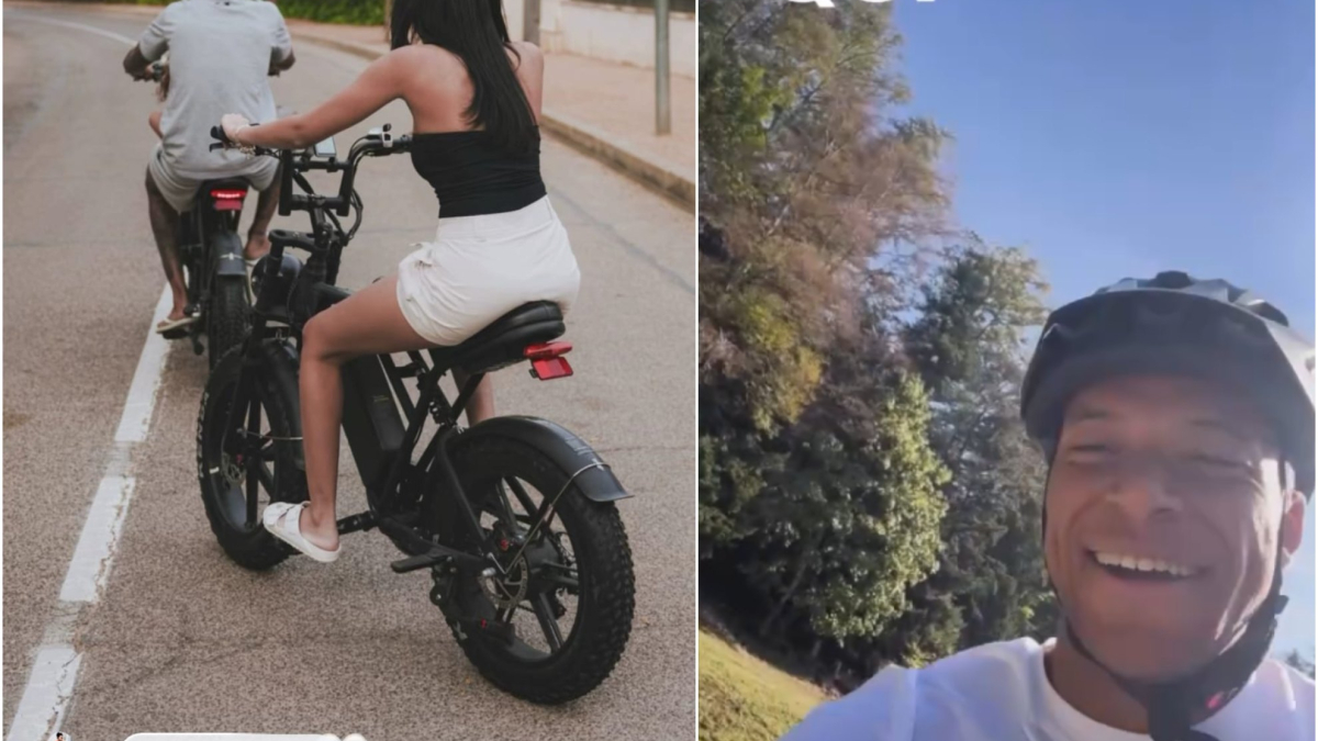 La 'rebelión' de las bicicletas: Militao sube una foto montando y Mbappé le responde con un "te quiero tanto..."