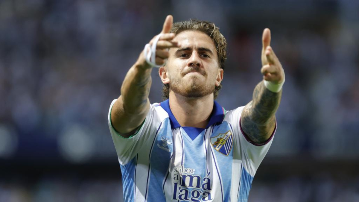 Gol de Adrián Niño (1-1) en el Málaga 1-1 Espanyol
