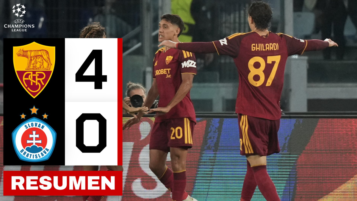  Roma 4-0 Slovan Bratislava | Resumen 